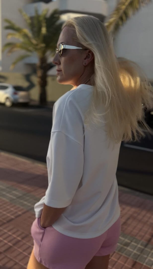 Oversize baziniai marškinėliai